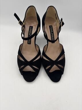 Women’s Arika Nerguiz Size 8.5 Black Suede Black Kitten Heel